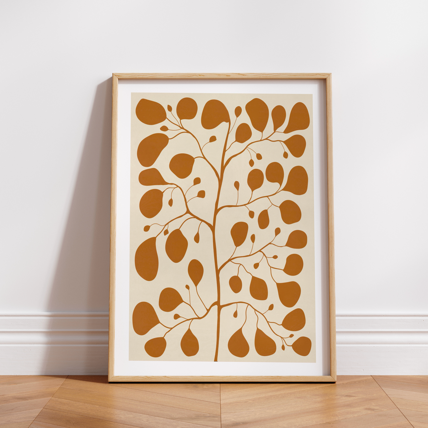 Grafisk växtillustration för hemmet