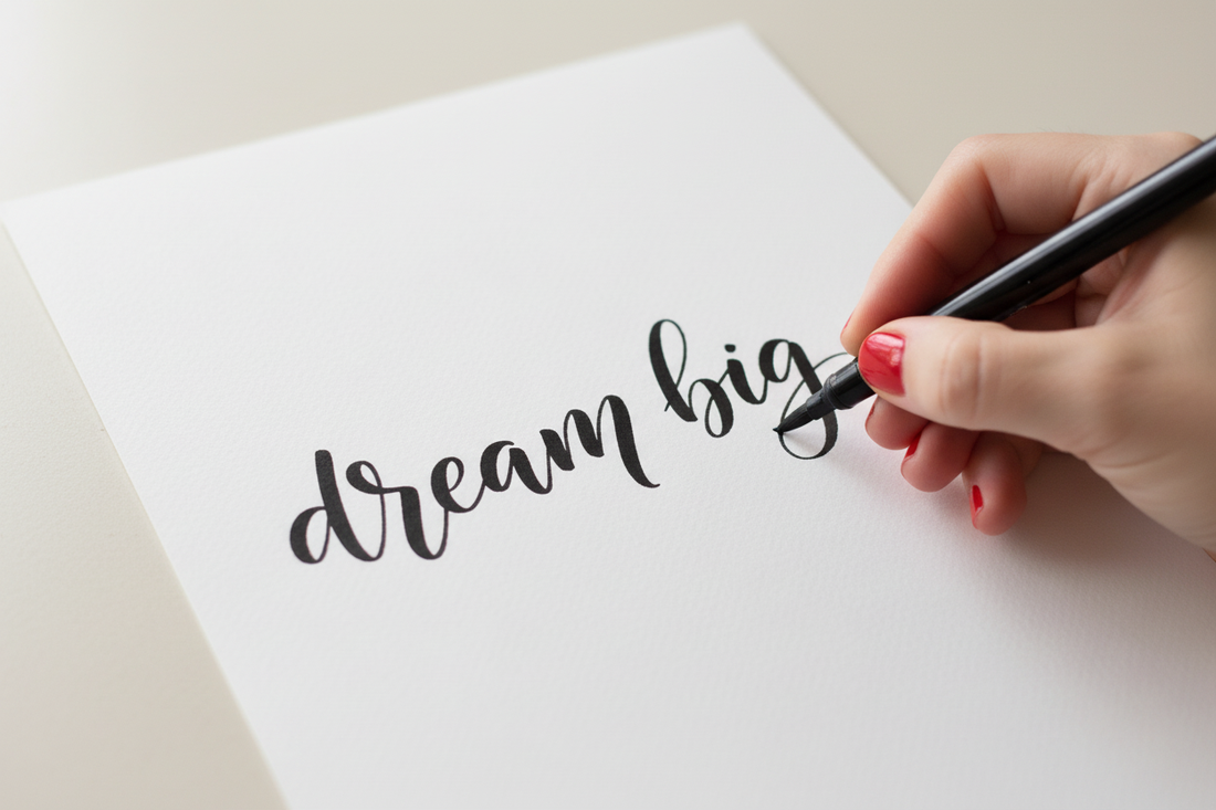Handskriven kalligrafi och typografiposters – från penna till färdig konst