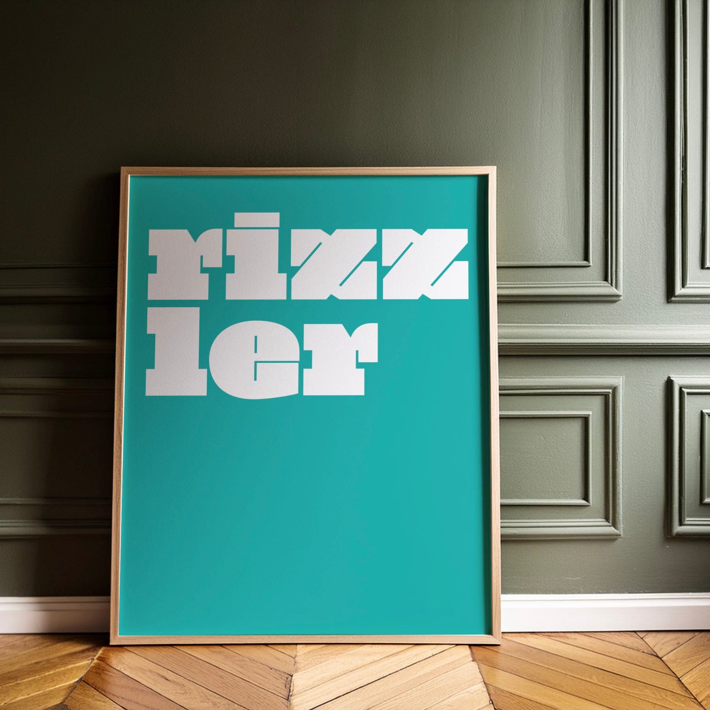 Rizzler Poster | Preppy Color Poster