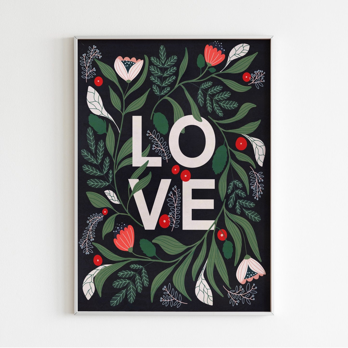 Love botanisk poster 