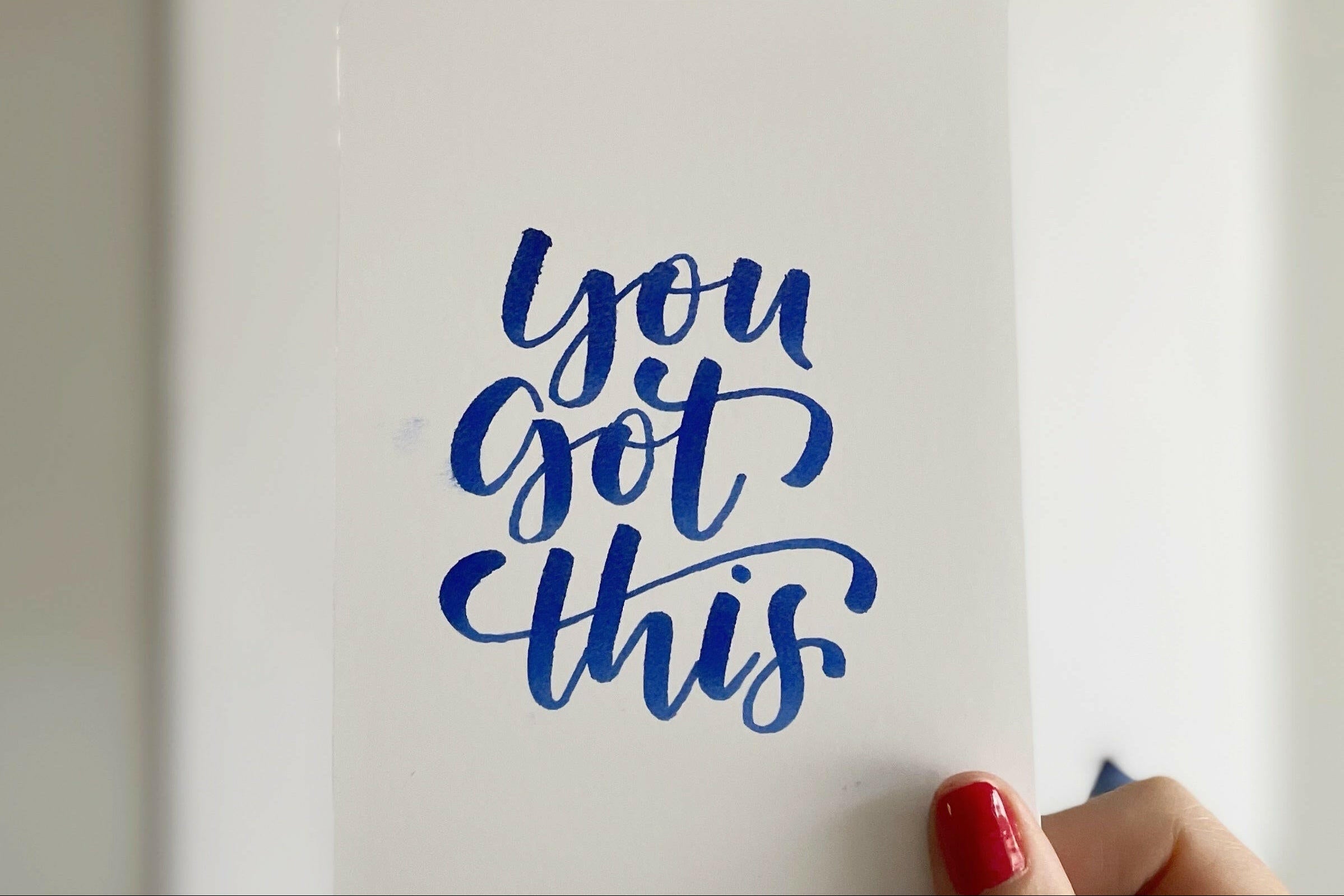 texten You got this i modern kalligrafi stil