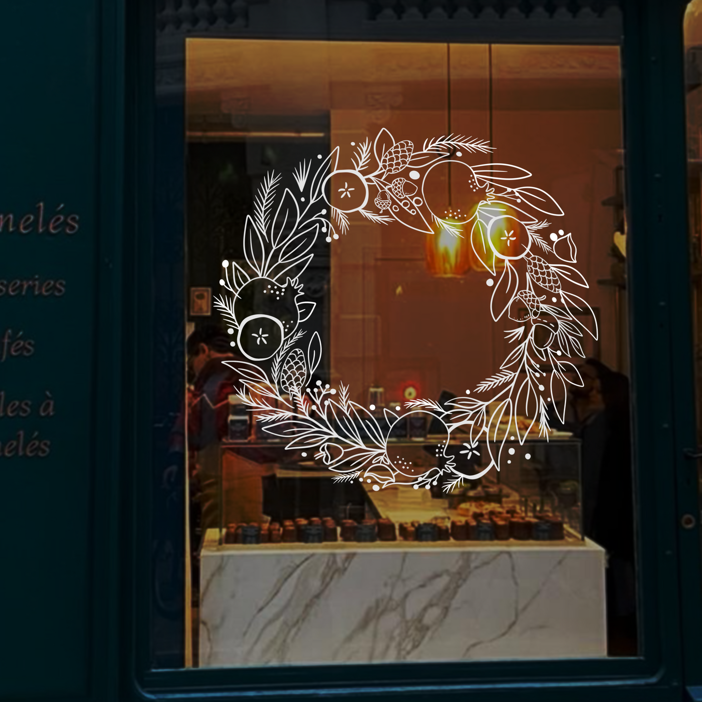 Chalk marker decor template