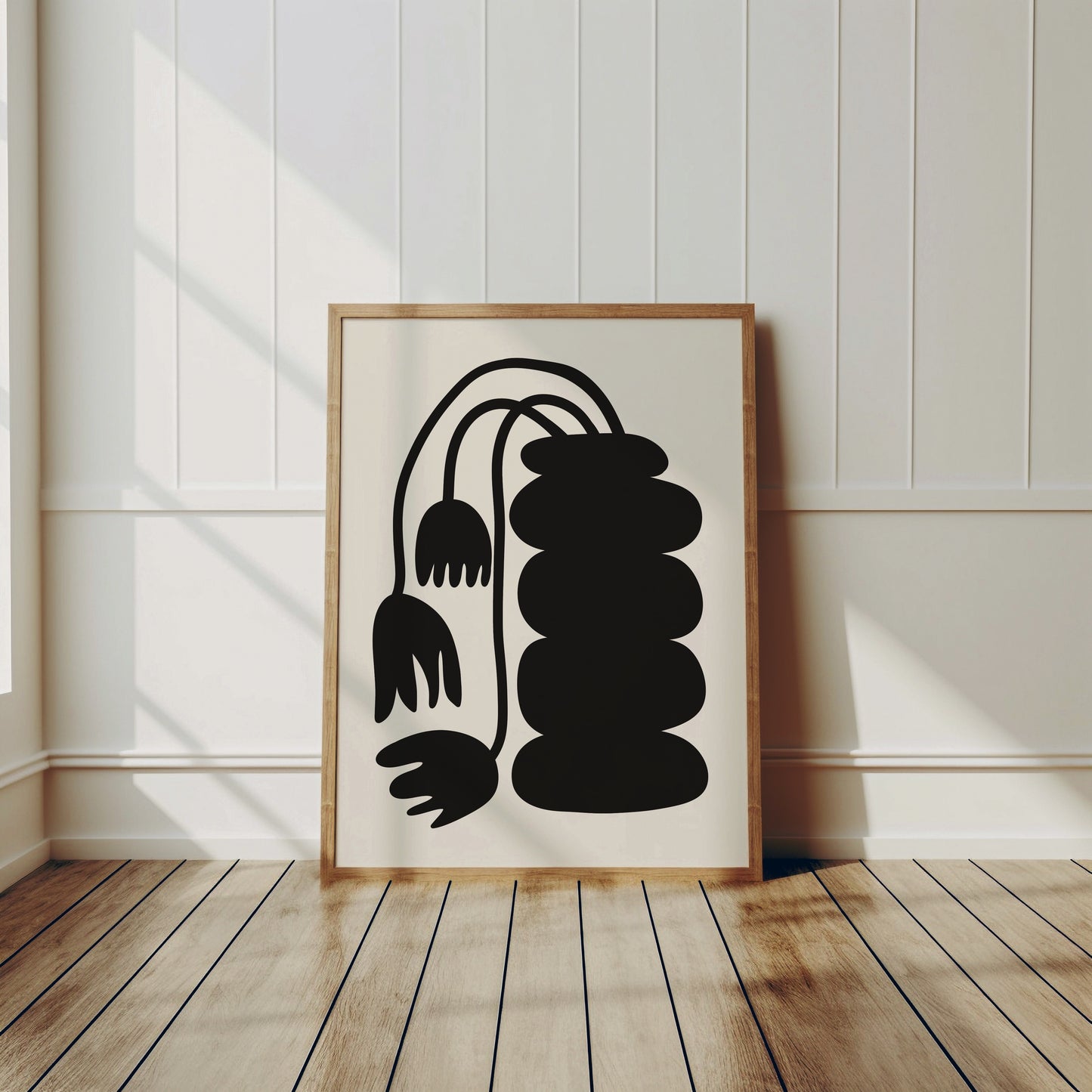 Fritillariaposter Svart Grafisk