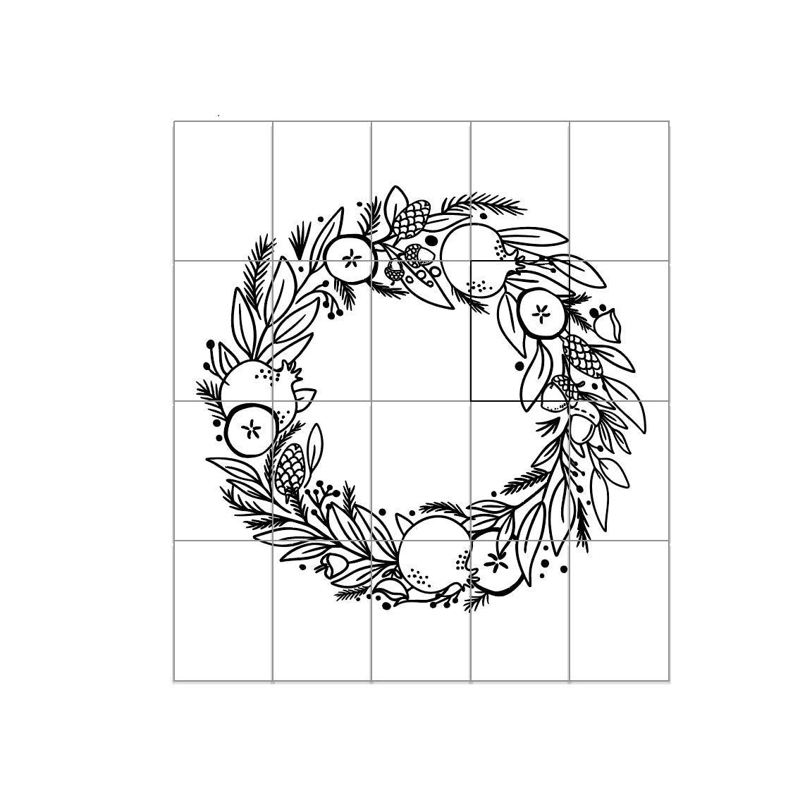 stor julif krans i PNG och SVG utskriftsvänlig