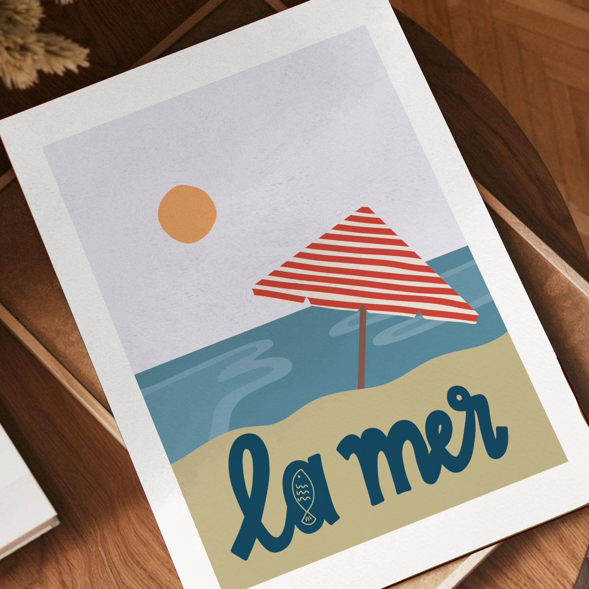 La Mer poster, färgglad konst till vardagsrummet och lägenheten