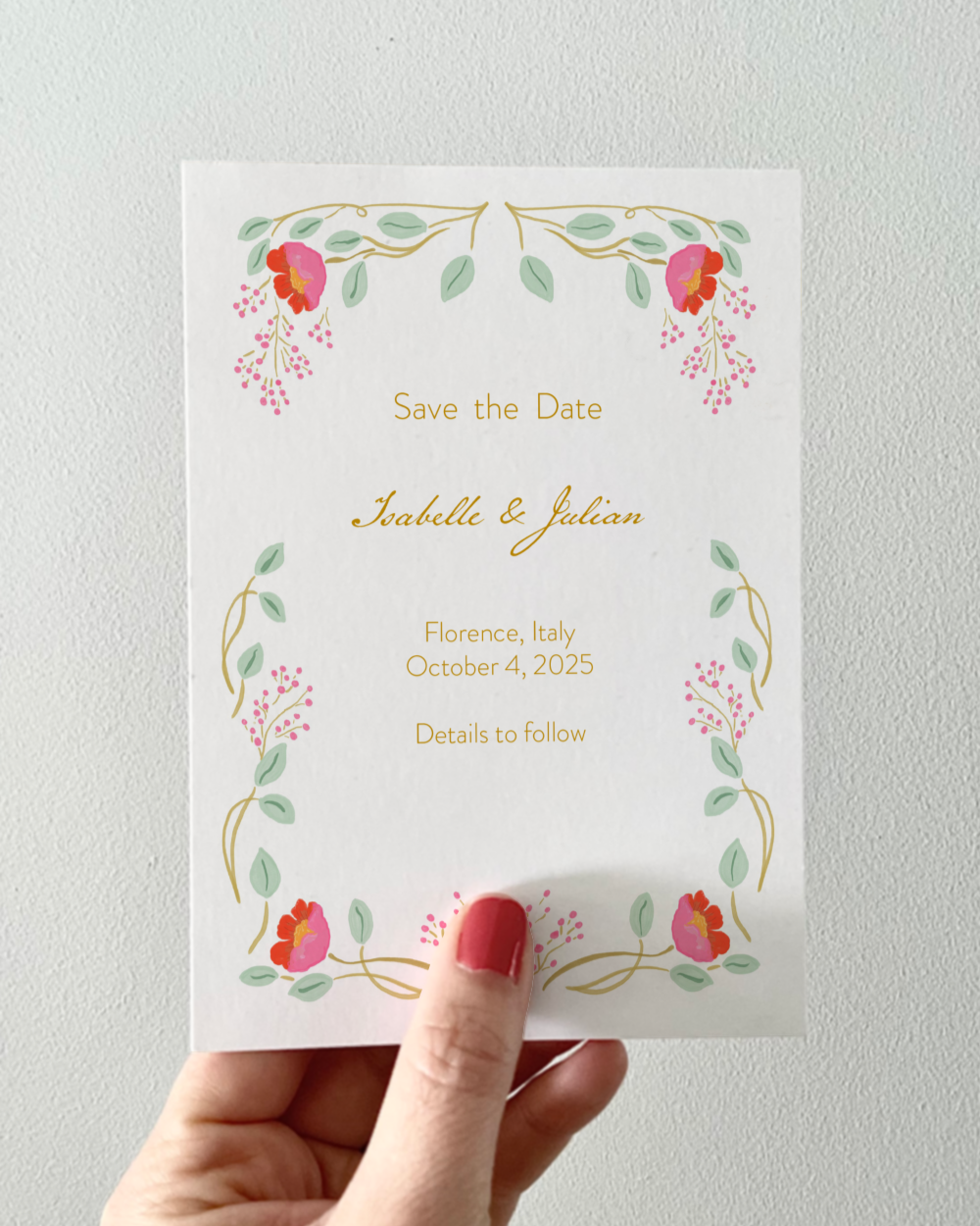 illustrerade save the date till bröllop och fest