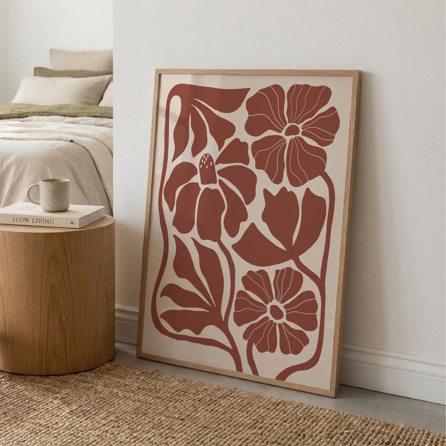 Abstrakt Blomposter Rost