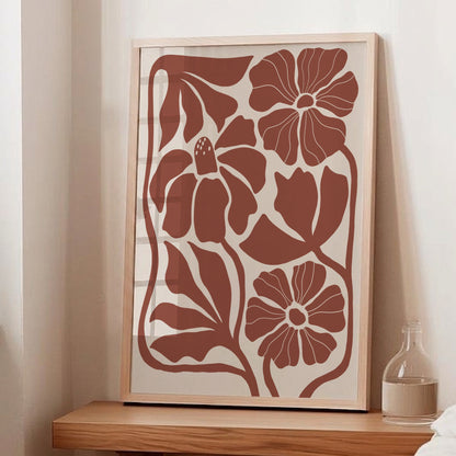 Abstrakt Blomposter Rost