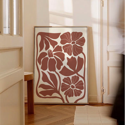 Abstrakt Blomposter Rost