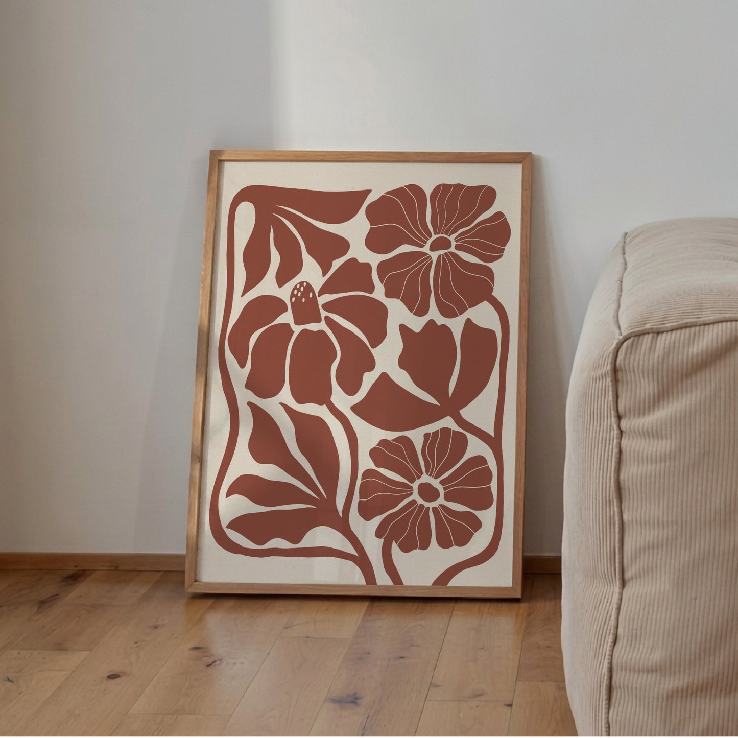 Abstrakt Blomposter Rost