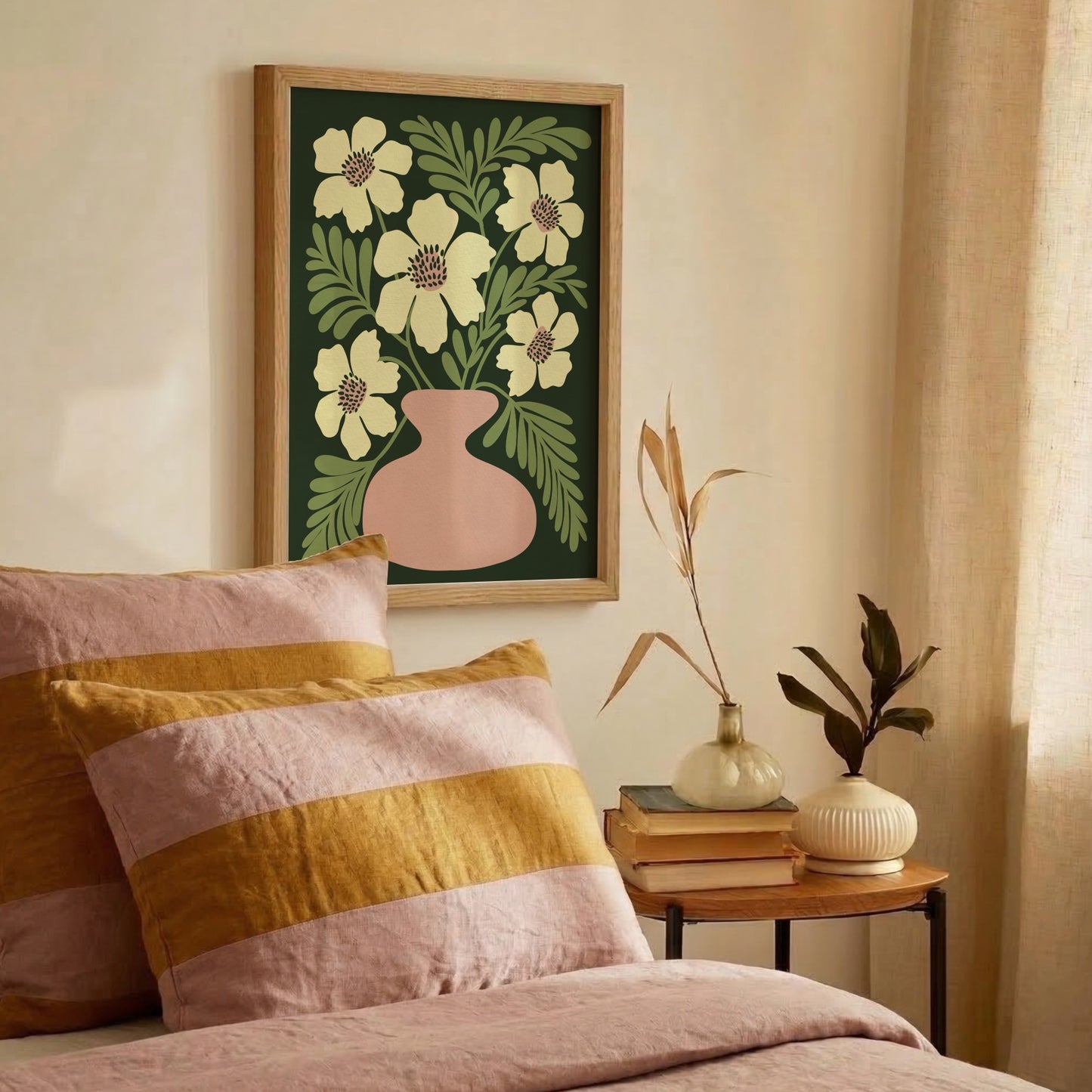 Poppy Green-poster i sovrum