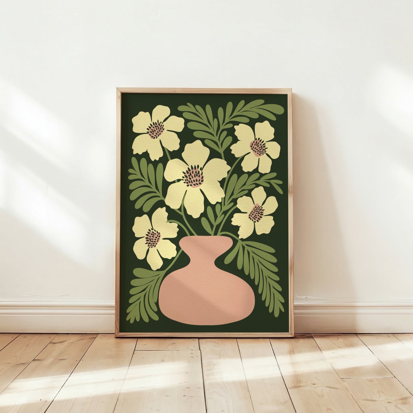 Poppy Green-poster som väggkonst i hemmet