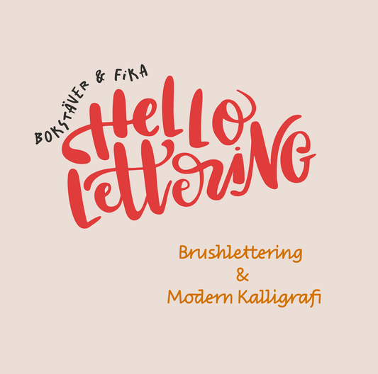 Mysig workshop i Lettering & Modern Kalligrafi | Bokstäver och Fika på Åkersbro Tisdag 19 November