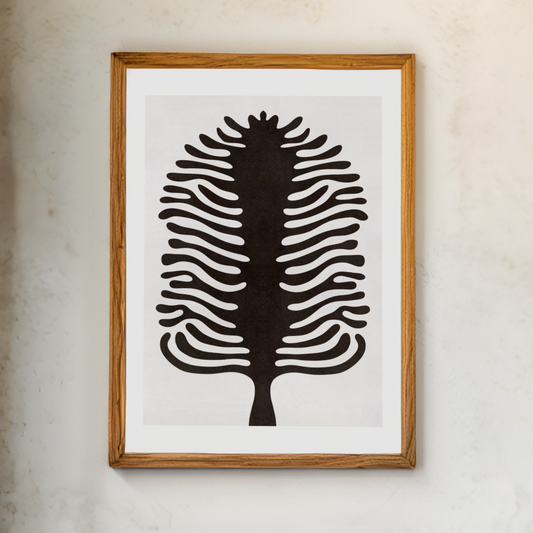 Tree of Life - Svart Grafisk Illustration