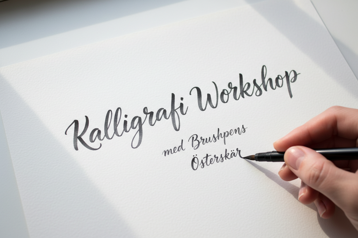 Kalligrafi Workshop - fokus på text