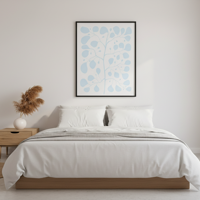 Minimalistiskt sovrum