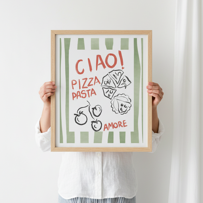 Person håller poster