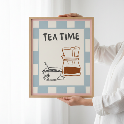 Person håller poster