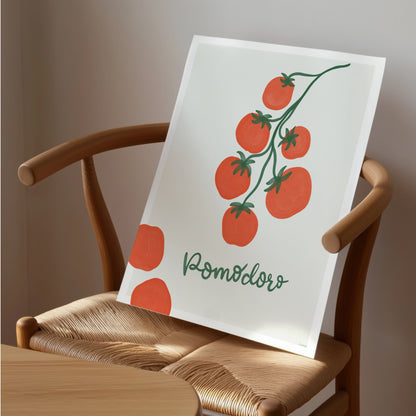 Pomodoro-Druck | Italienisches Tomatenplakat