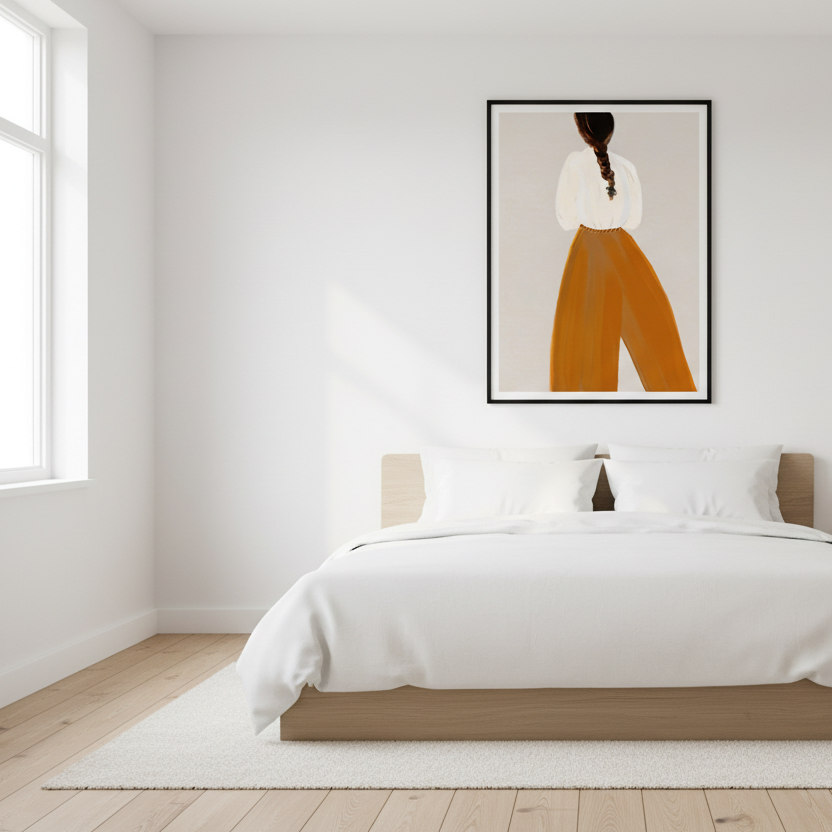 Minimalistiskt sovrum